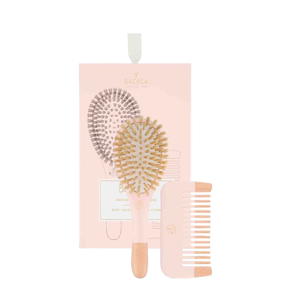 Bachca Baby Hair Kit 2Pc Set - Pink