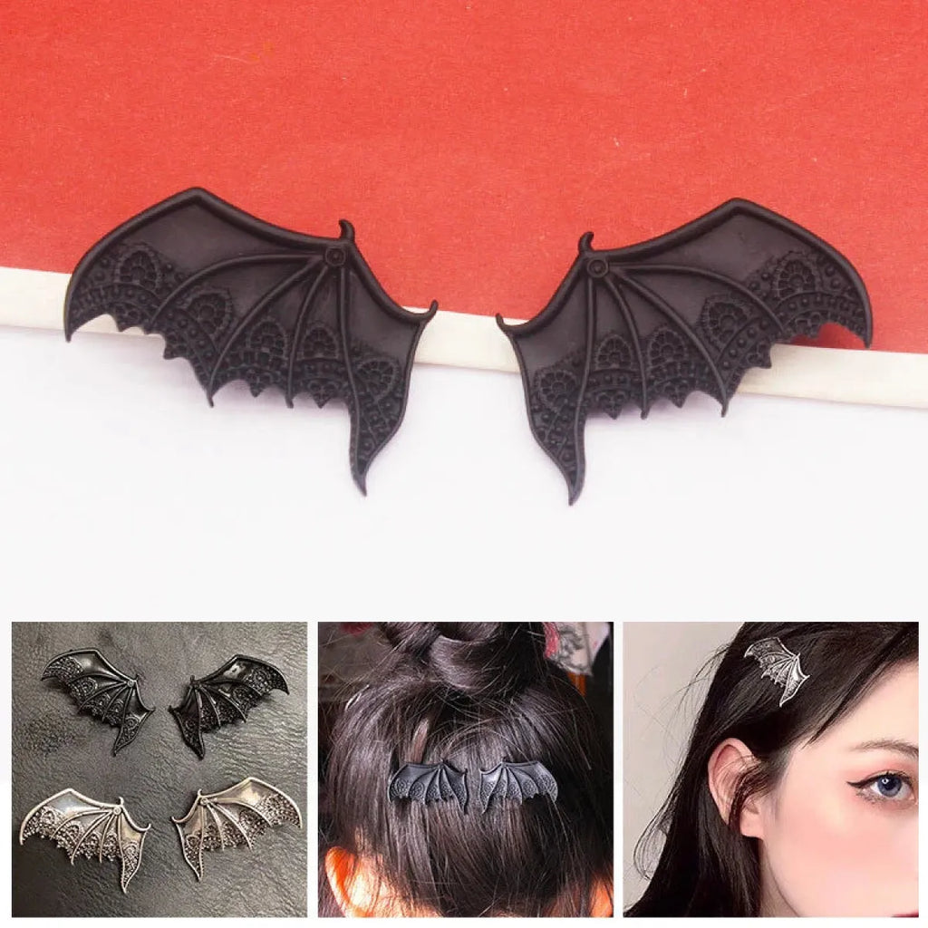 Gothic Bat Wing Hair Clip