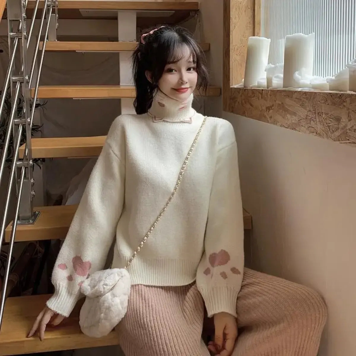 Kawaii Cat Paw Knit Sweater