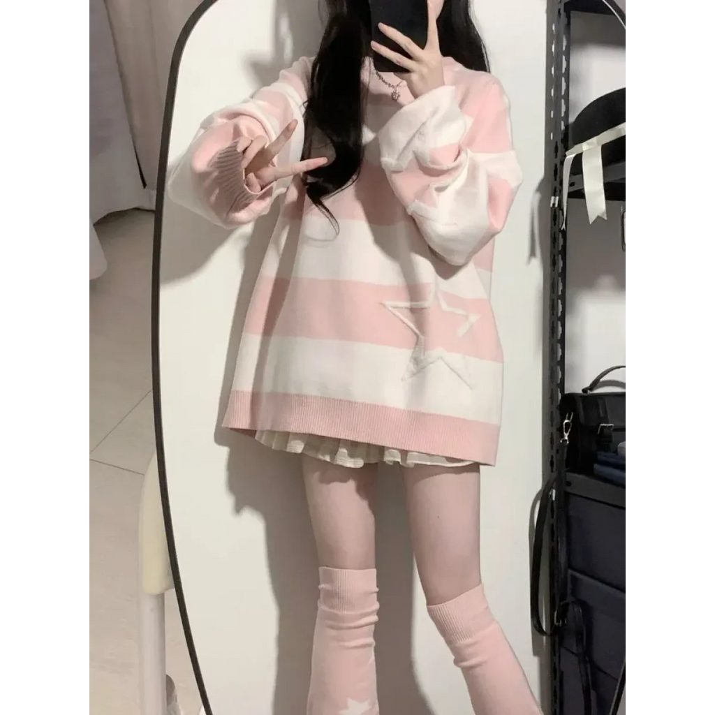 Cosmic Grunge Starry Sweater