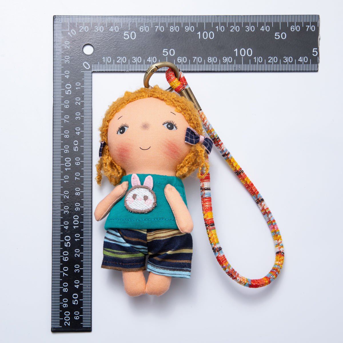 Fabric Doll 300mm Red Hair and Golden Hair Cute Girl Friendship Keychain | WB-00065 - WB-00066