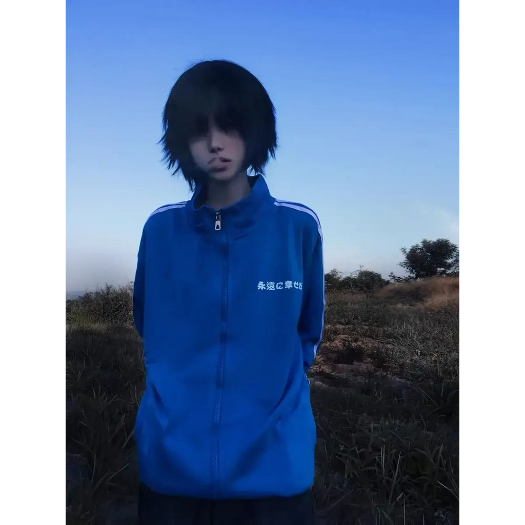 Grunge Streetwear Zipper Hoodie