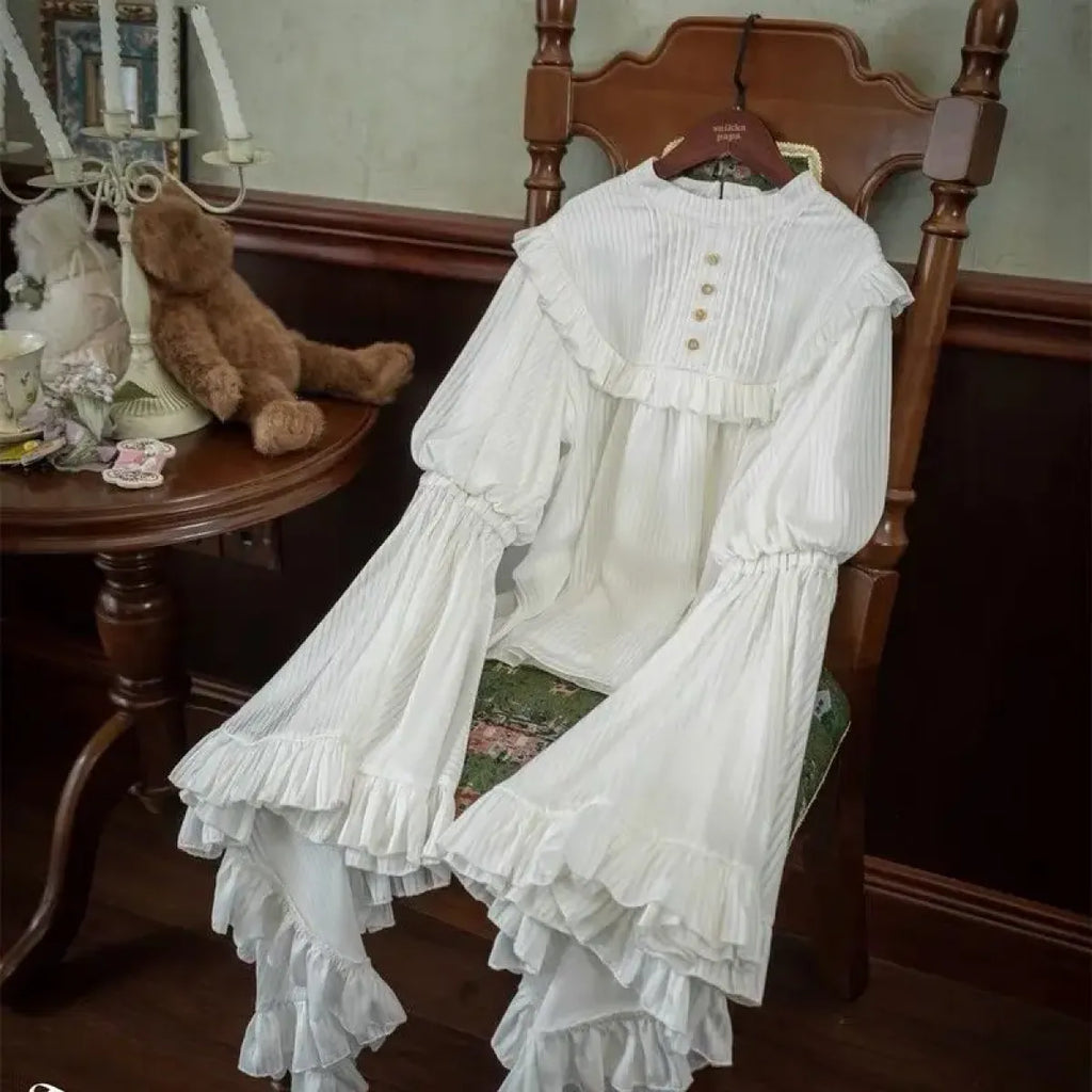 Harajuku Lolita Ruffle Sleeve Top