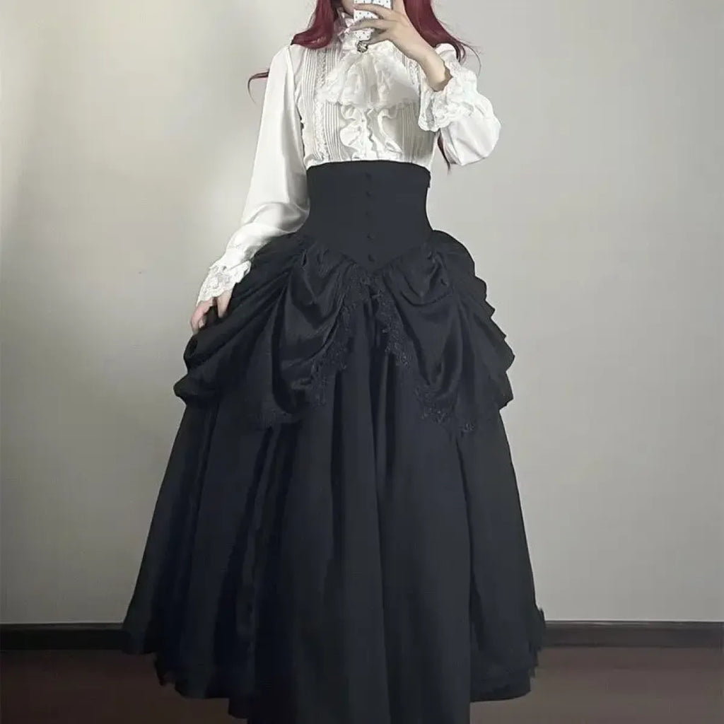 Harajuku Lolita Ruffle Sleeve Top