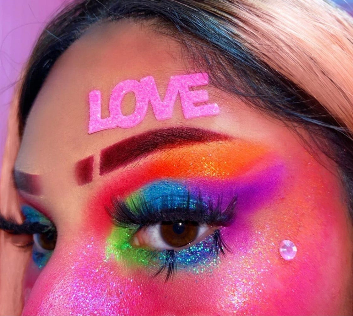 NEON LIGHTS (24PC) *BLACKLIGHT!* Pigment/Glitter Pallete!