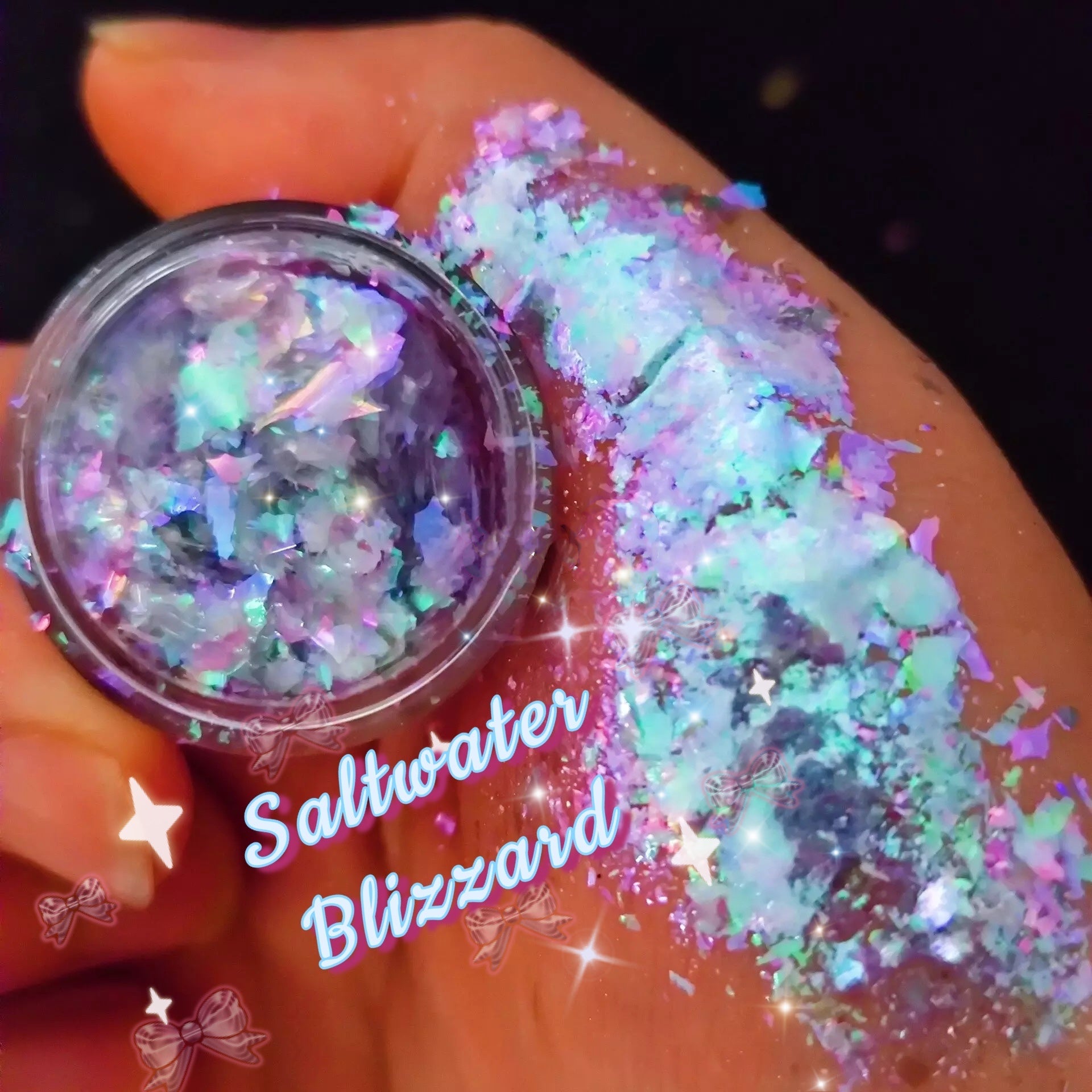 SALTWATER BLIZZARD “Ice Glacier” 2 Toned Gel Flakes