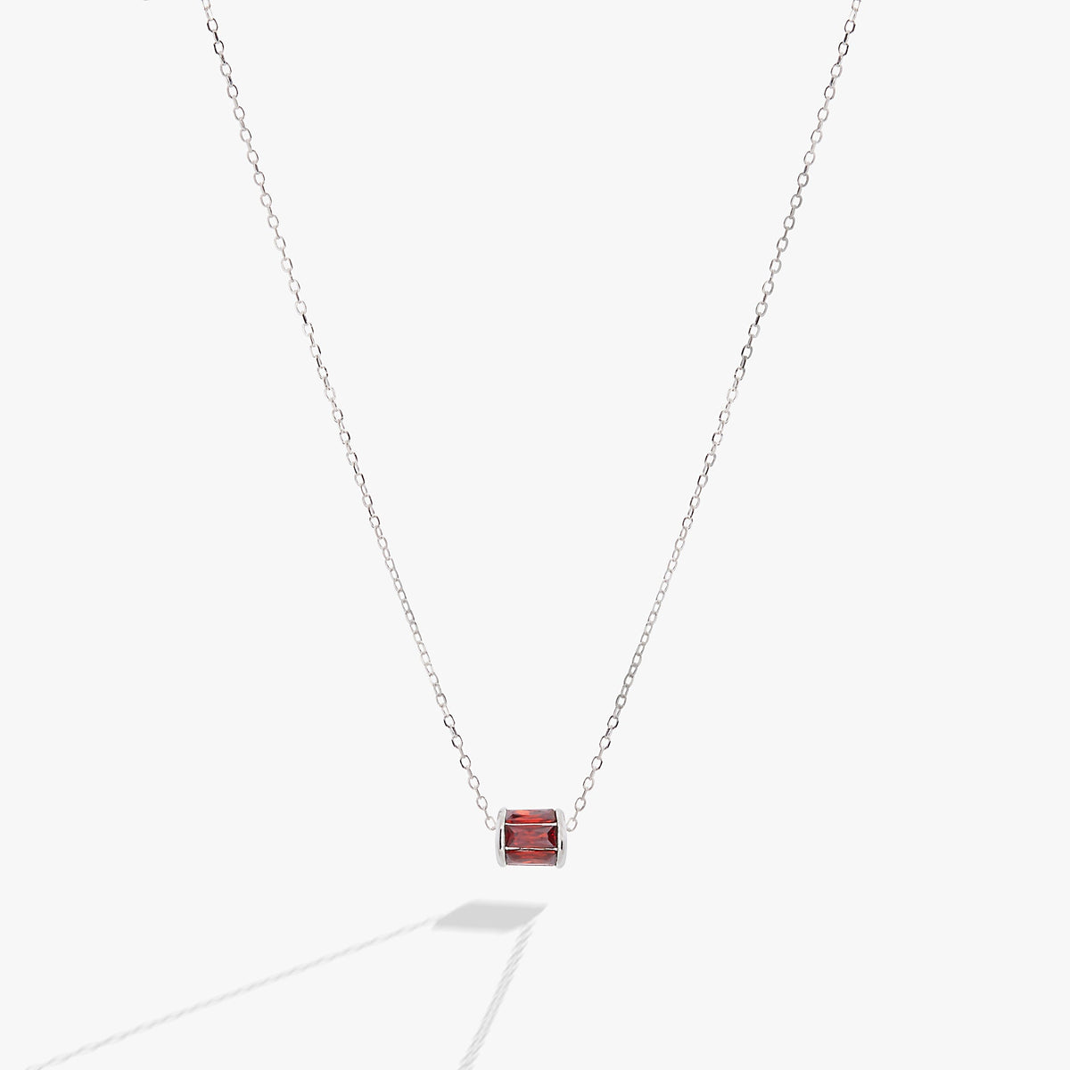 January Birthstone Precious Pendant Necklace