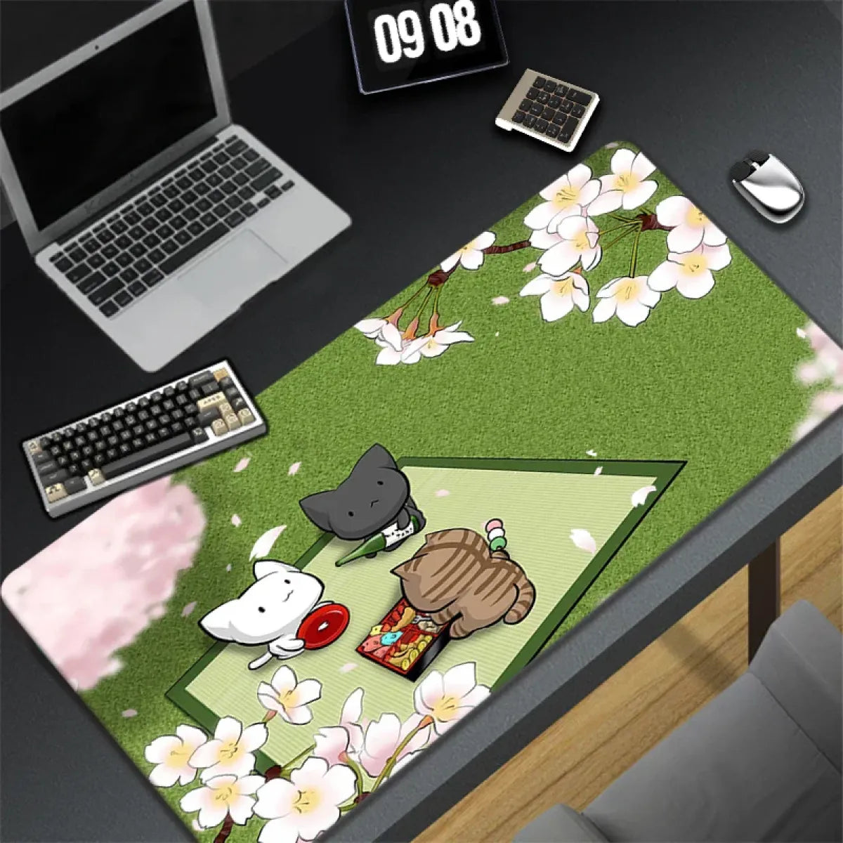 Kawaii Cat Constellation Desk Mat