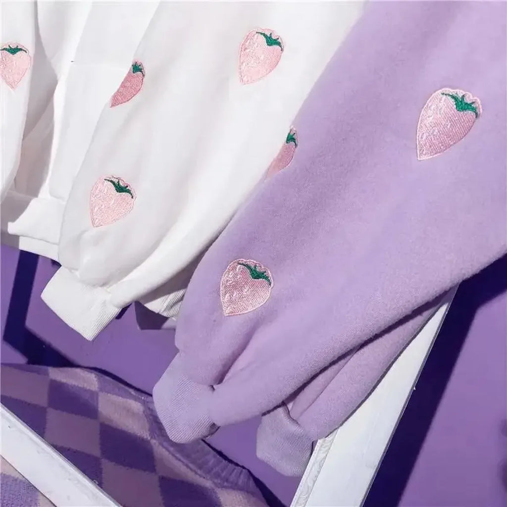 Kawaii Strawberry Hoodie