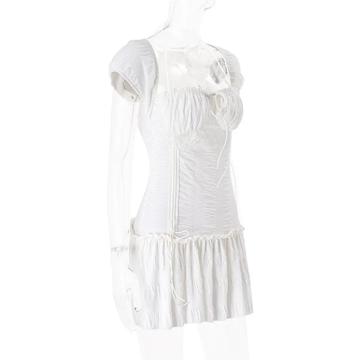 Halter Lace Mini Dress