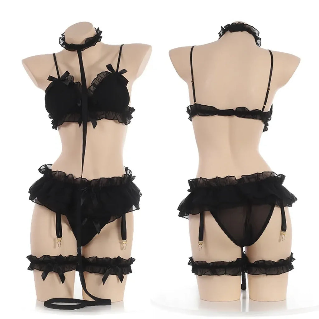Lace Ruffle Maid Lingerie
