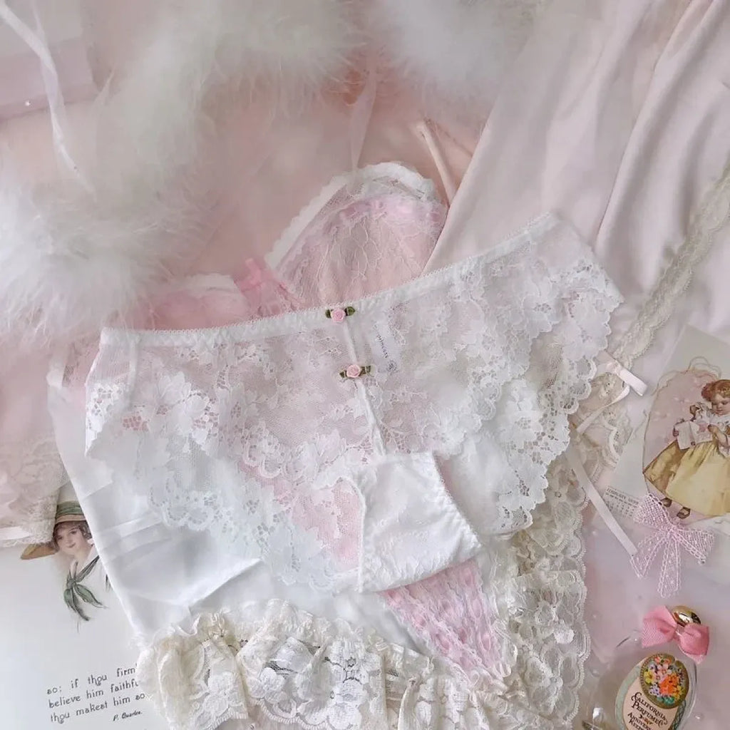 Sweet Lace Bow Lingerie Set