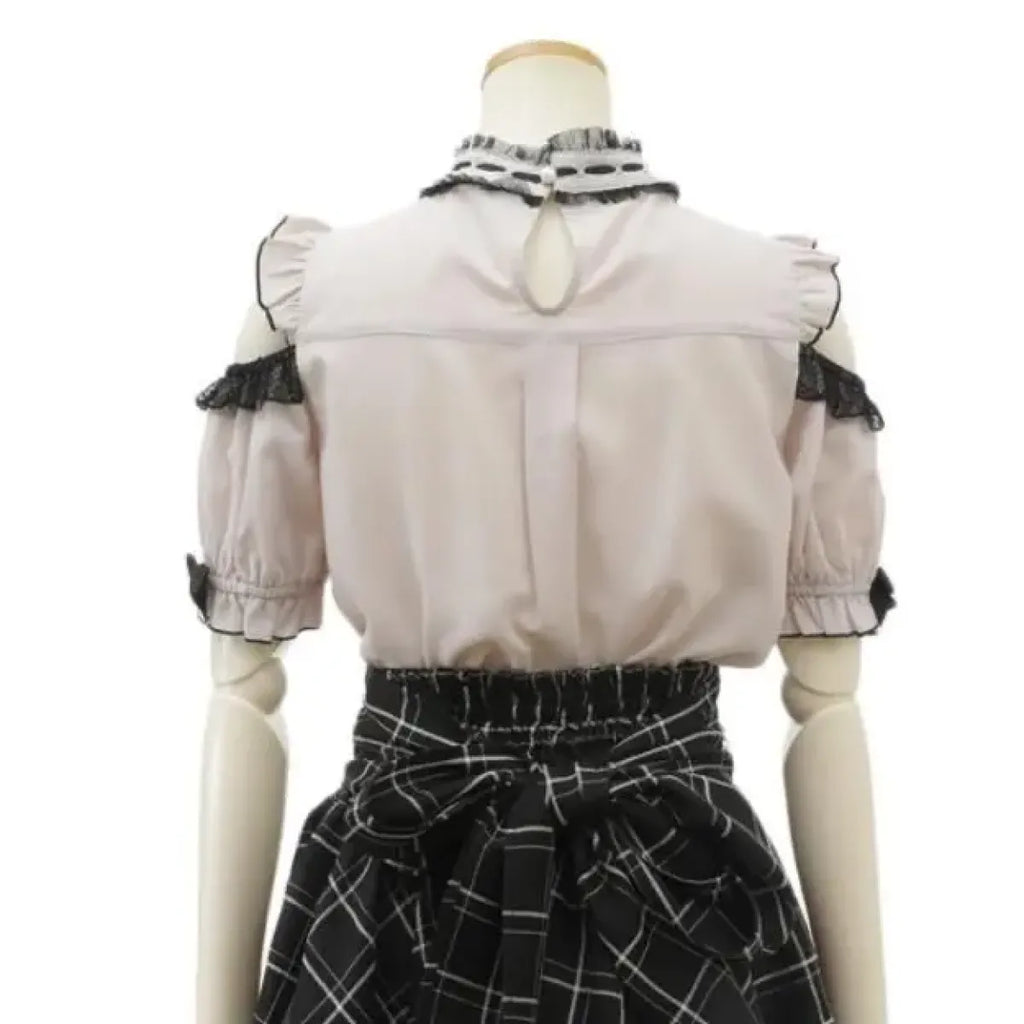 Lolita Lace Bow Off Shoulder Blouse