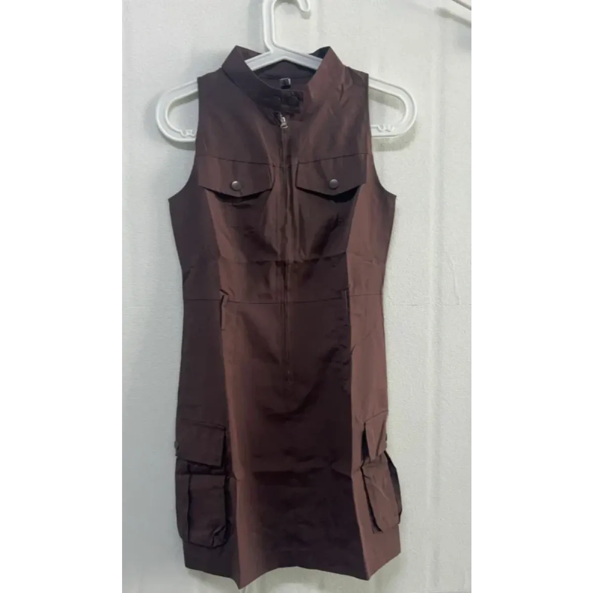 Belted Punk Cargo Mini Dress