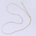 Minimalist Clear CZ Tennis Gold Filled Necklace 16.35 Inch + Extender | WA-1598
