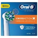 Oral-B CrossAction CleanMaximiser Brush Heads EB50-10, 10-Pack, White – Fits Oral-B Rechargeable Toothbrushes, Made in Germany
