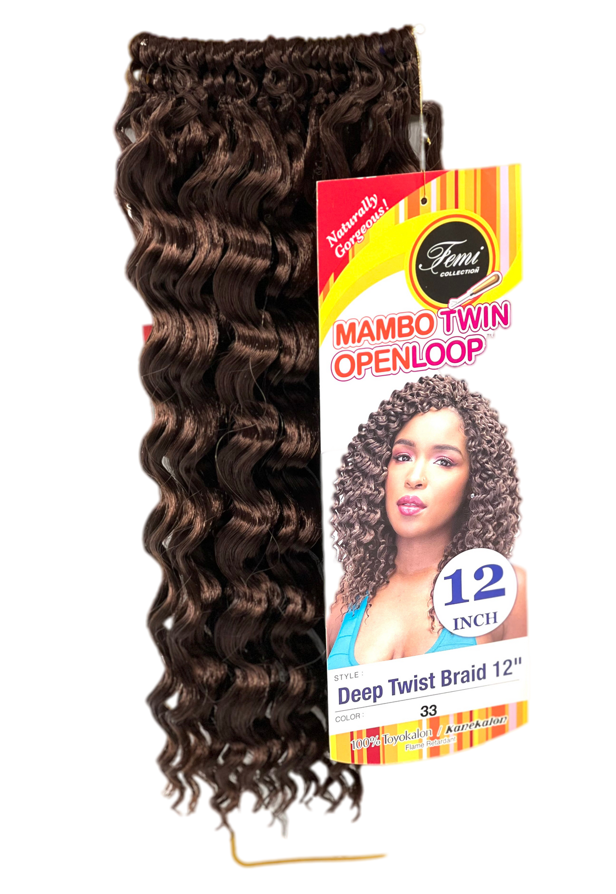 Femi Collection Mambo Twin Open Loop Deep Twist Braid 12 in