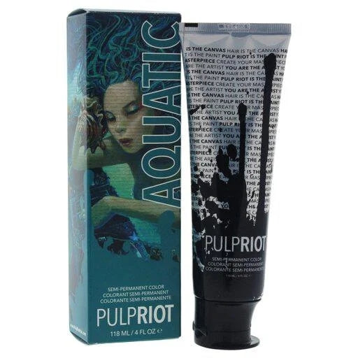 Pulp Riot Semi-Permanent Hair Color Aquatic, 4 oz