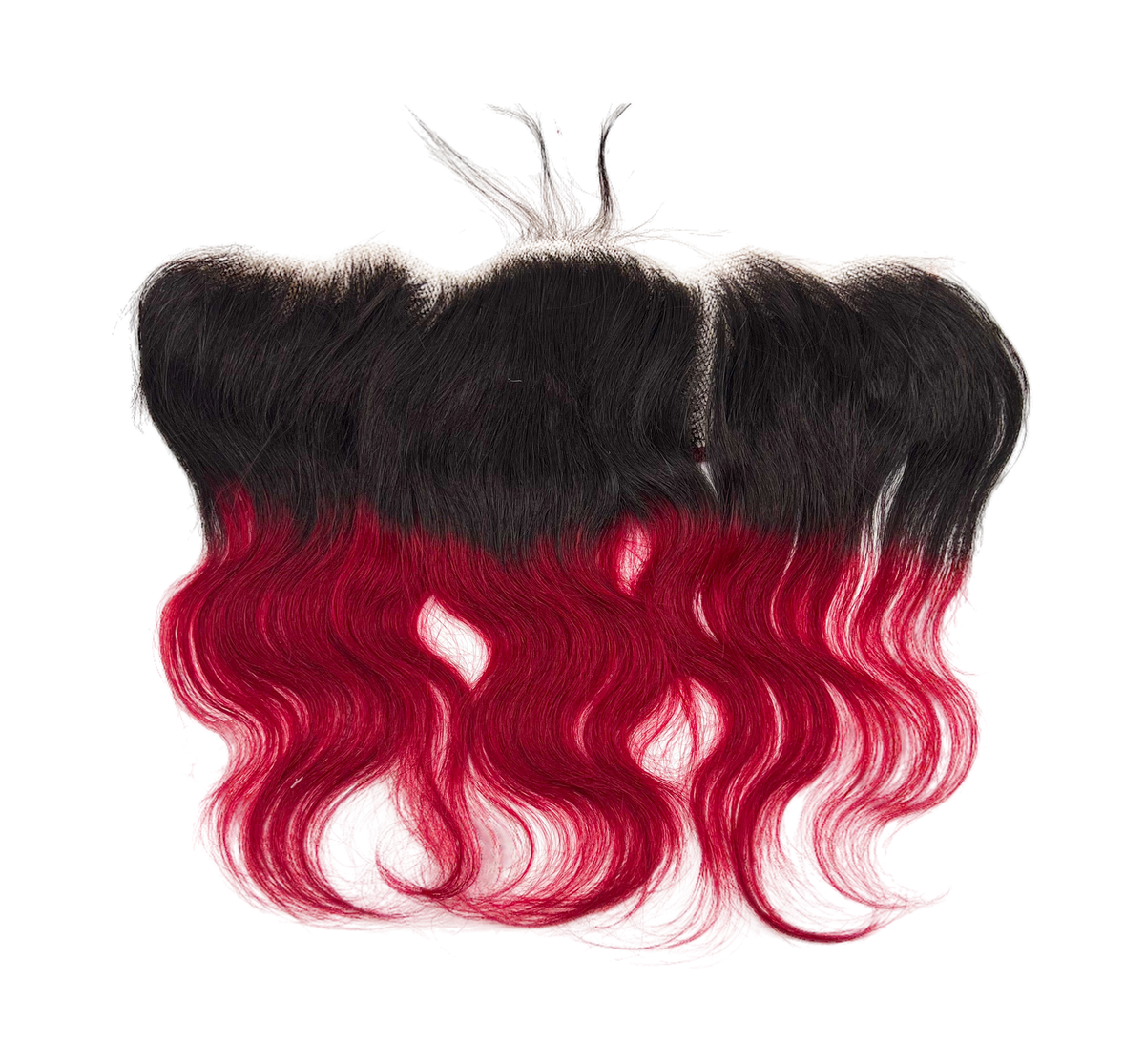 Rio Body Wave Human Hair Frontal Ear to Ear 13x4 Wine, 12 in