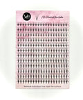 VIP 7D Sandwich Fan Lash Extensions 0.07 mm C Curl | 12-Line Mix (9–16 mm) Large Tray