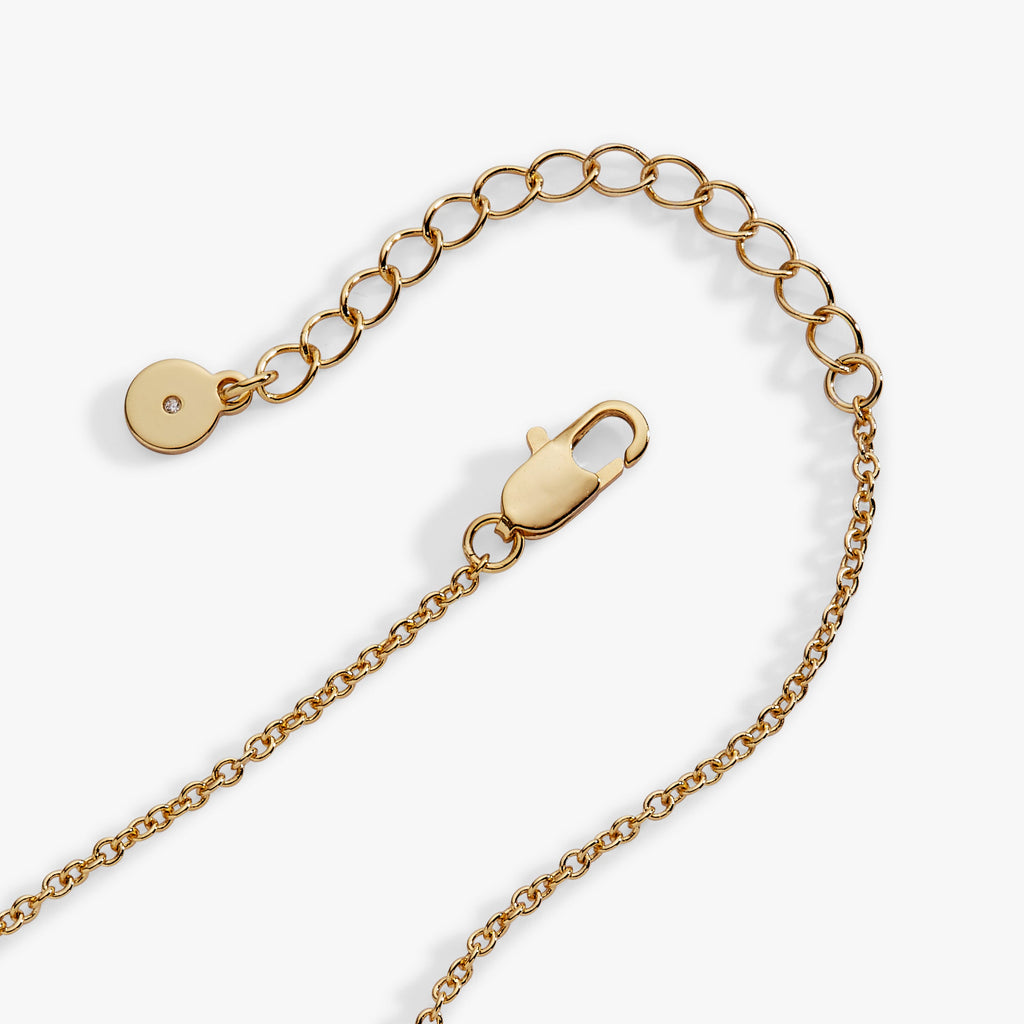 Pearl Heart Duo Charm Necklace