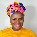 Duma Mbili African Print Bonnet wrap