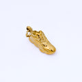 PVD Gold Stainless Steel 14.4mm Shoe Sneakers 3D Multidimensional Mini Charm | J545