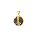14K Gold Filled Quan Yin Pendant Buddha Kuan Yin Dainty Round Religious Pendant | J296 - J300