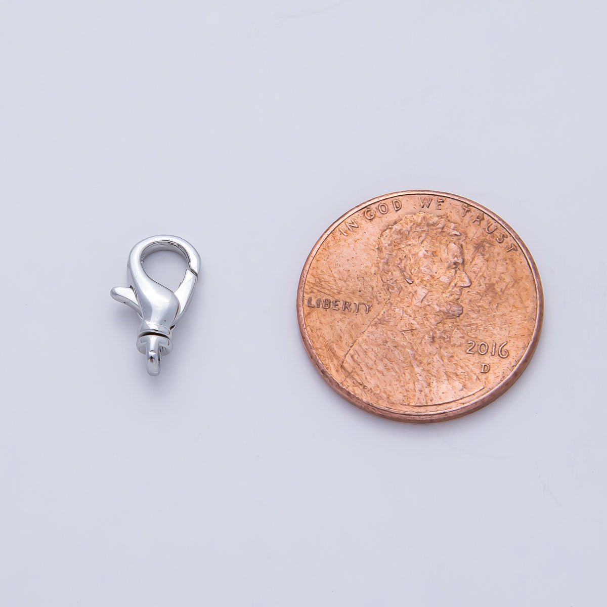Rhodium Plated 11.7mm, 15.7mm, 17.8mm Minimalist Swivel Lobster Clasps Closure Finding | Z1617 - Z1619