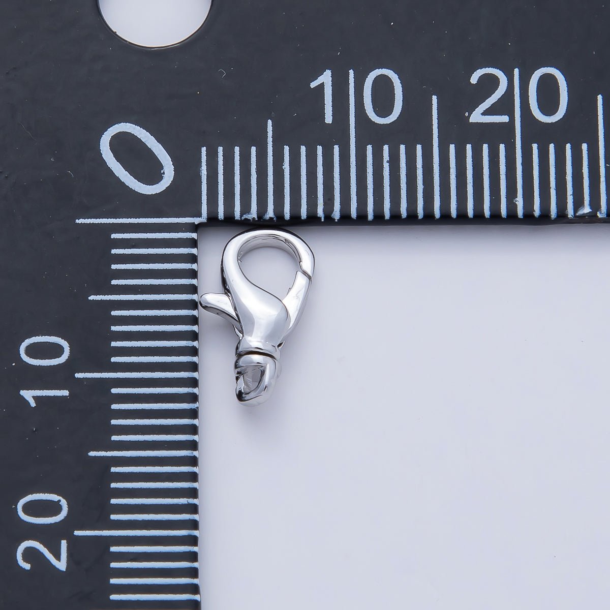 Rhodium Plated 11.7mm, 15.7mm, 17.8mm Minimalist Swivel Lobster Clasps Closure Finding | Z1617 - Z1619