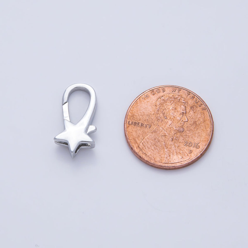 18K Gold Filled 17mm Shooting Star Lobster Claw Clasp Finding in Gold & Silver | Z1418 Z1610