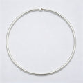 4mm Minimalist Thick Wide Tube Torque Choker Floating Collar Necklace  | WA-04598