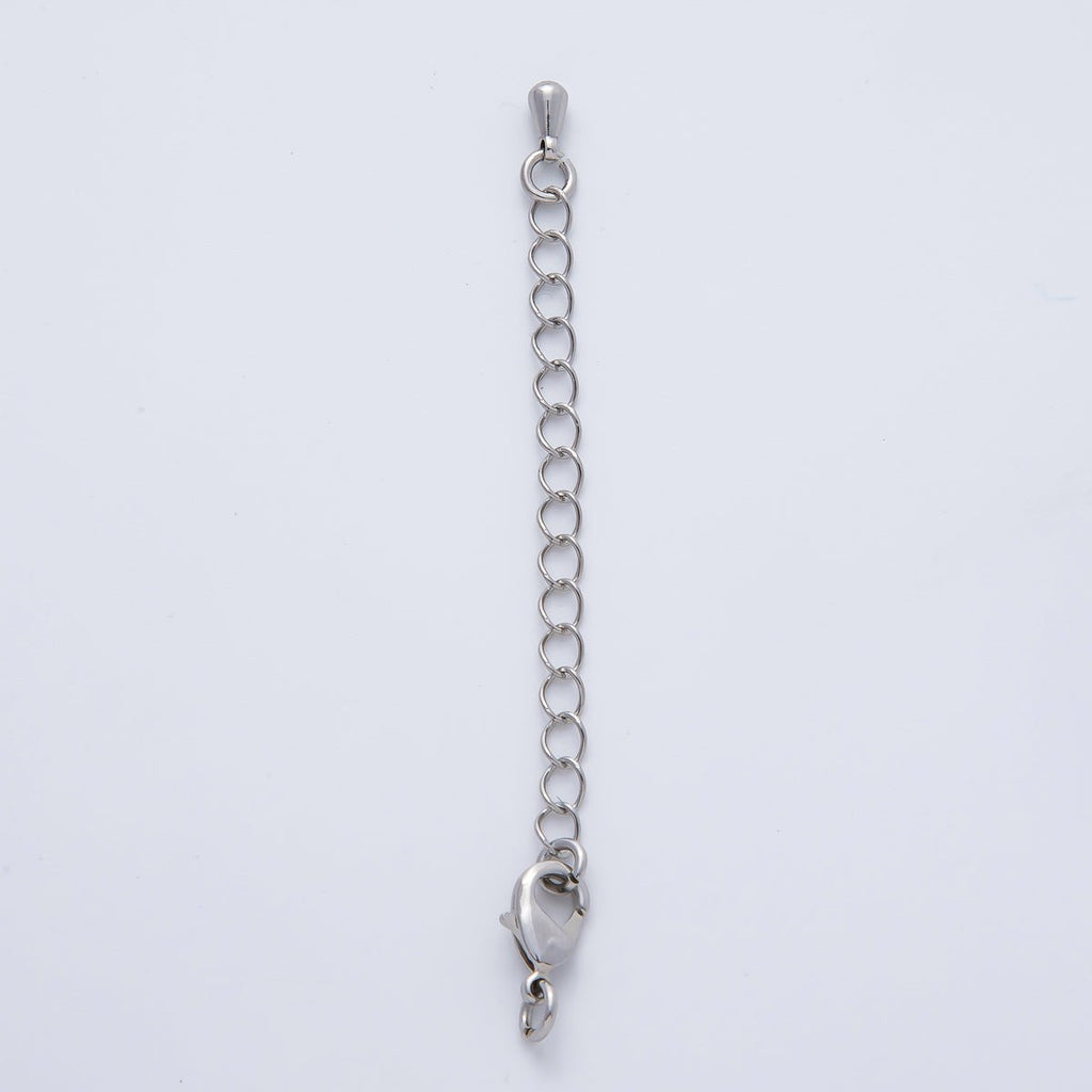 Rhodium Plated 68mm Lobster Claw Clasps Extender Finding | Z1663