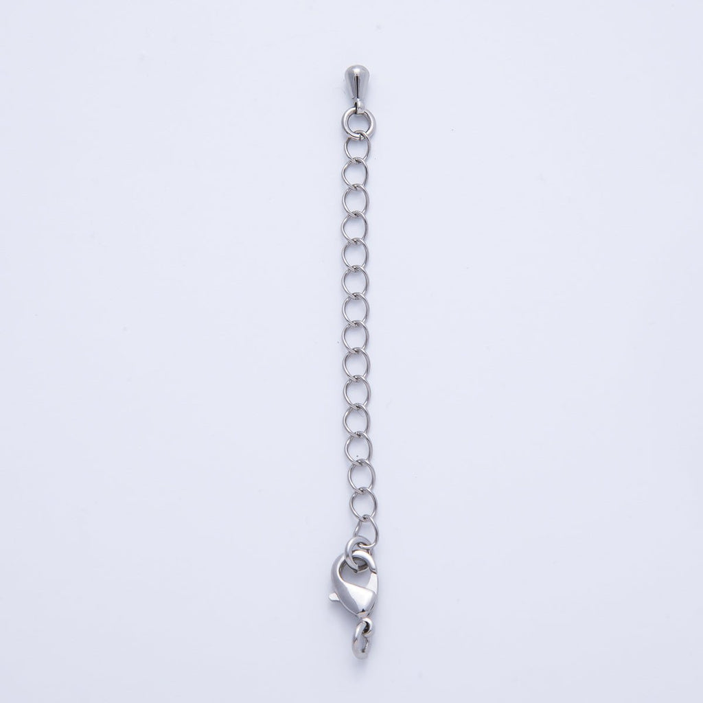 Rhodium Plated 69mm Lobster Claw Clasps Extender Finding | Z1664