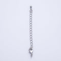 Rhodium Plated 69mm Lobster Claw Clasps Extender Finding | Z1664