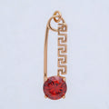 Rose Gold Red, Green, Blue, Pink, Clear CZ Geometric Safety Pin Charm | Charms-00377 - Charms-00386