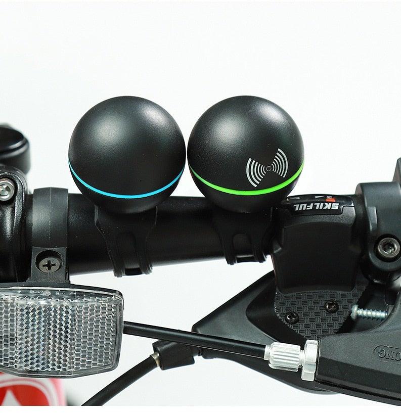 Round Modern Bicycle Bell Electric Bike Horn Loud 130db Sound Signal 3 Ringtones Little Black Ball Water Proof Accessories 3 Sound Modes Loud Horn Waterproof Bicycle Bell For Handlebar Bicycle Horn