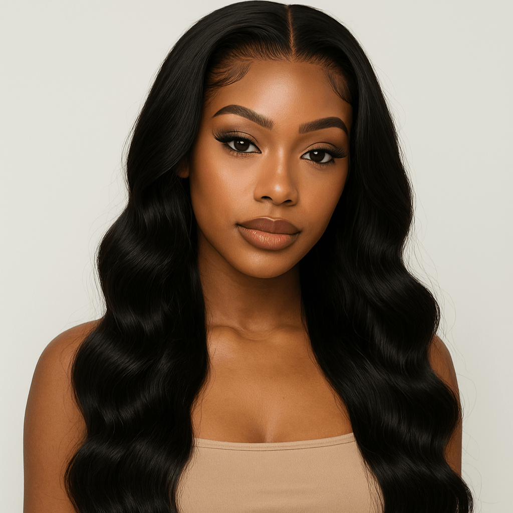 Royal Drip – Body Wave Lace Front Wig (Natural Black)