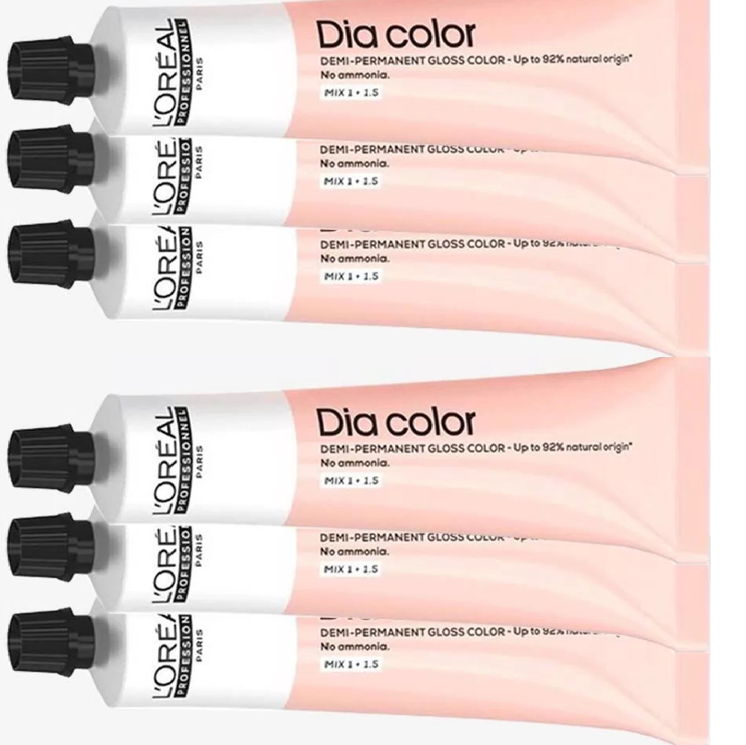 L'Oréal Professionnel Dia Color Ammonia-Free Demi-Permanent Hair Color 5.5 (5RV) Light Brown Red Violet 2 oz
