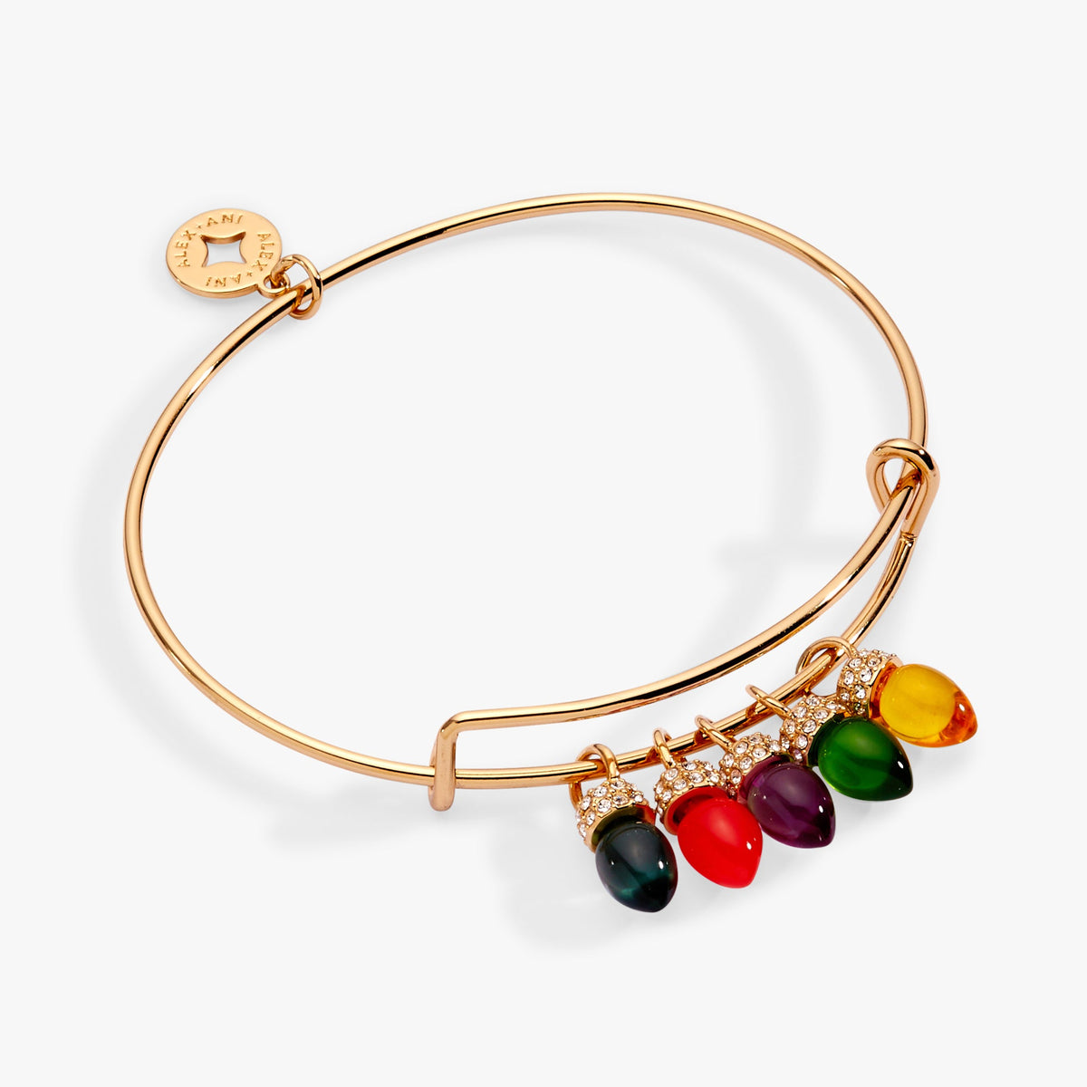 Christmas Light Bulb Charm Bangle