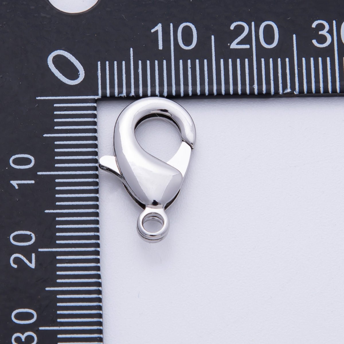 Silver 19mm Minimalist Lobster Clasps Claw Closure Findings | Z-A1676