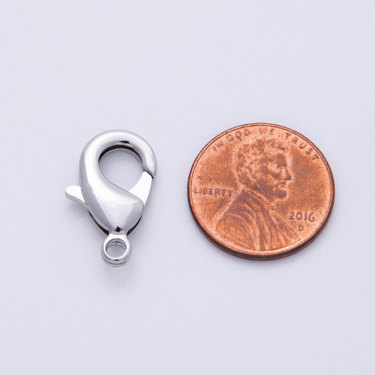 Silver 19mm Minimalist Lobster Clasps Claw Closure Findings | Z-A1676