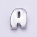 Silver 20mm Minimalist Chubby Initial Letter A-Z Alphabet Personalized Bead | Beads-00440 ~ Beads-00439 (Copy)