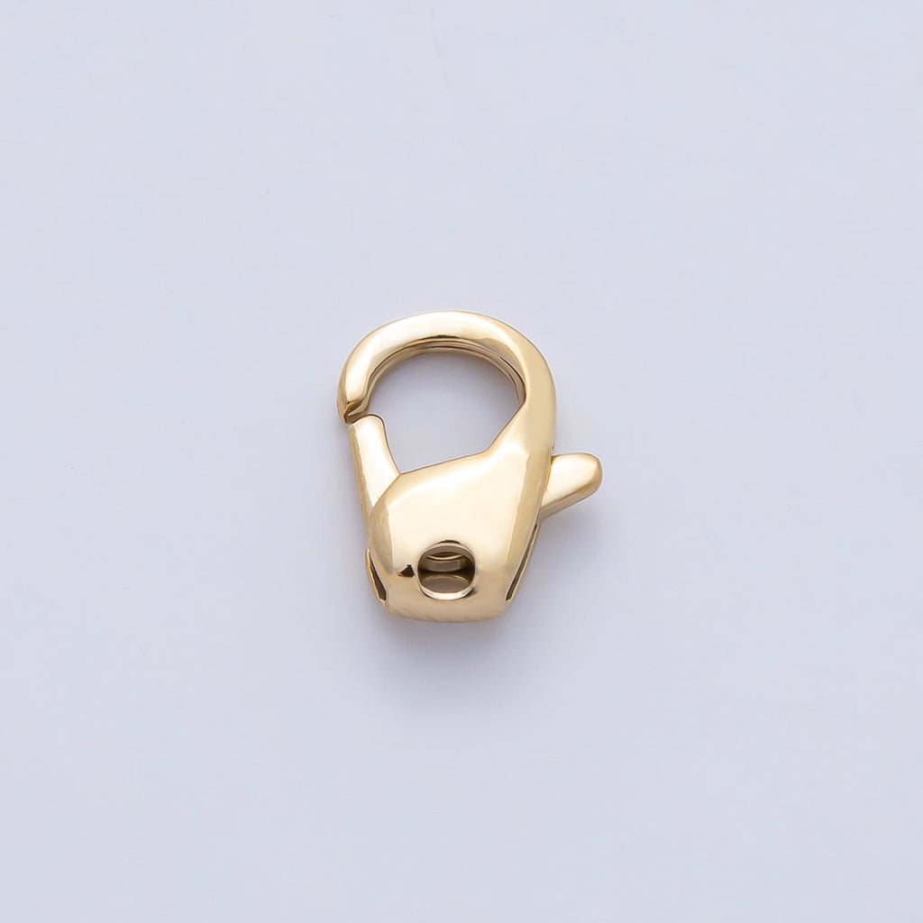 18K Gold PVD Stainless Steel10.5mm, 13mm Minimalist Lobster Claw Clasps Finding | Z1626 Z1627