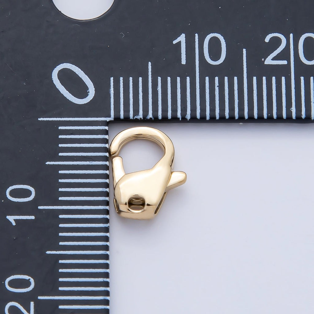 18K Gold PVD Stainless Steel10.5mm, 13mm Minimalist Lobster Claw Clasps Finding | Z1626 Z1627