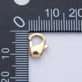 18K Gold PVD Stainless Steel10.5mm, 13mm Minimalist Lobster Claw Clasps Finding | Z1626 Z1627