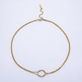 18K Gold PVD Stainless Steel 1.2mm Knot Snake Chain 18 Inch Necklace in Gold & Silver | WA-3995 WA-3996