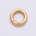 Stainless Steel 14mm Minimalist Round Link Pendant Findings | Findings-00175