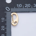 18K Gold PVD Stainless Steel 16mm, 21mm, 28mm, 32.5mm Push Gate Oblong Minimalist Finding | Z1633 - Z1636