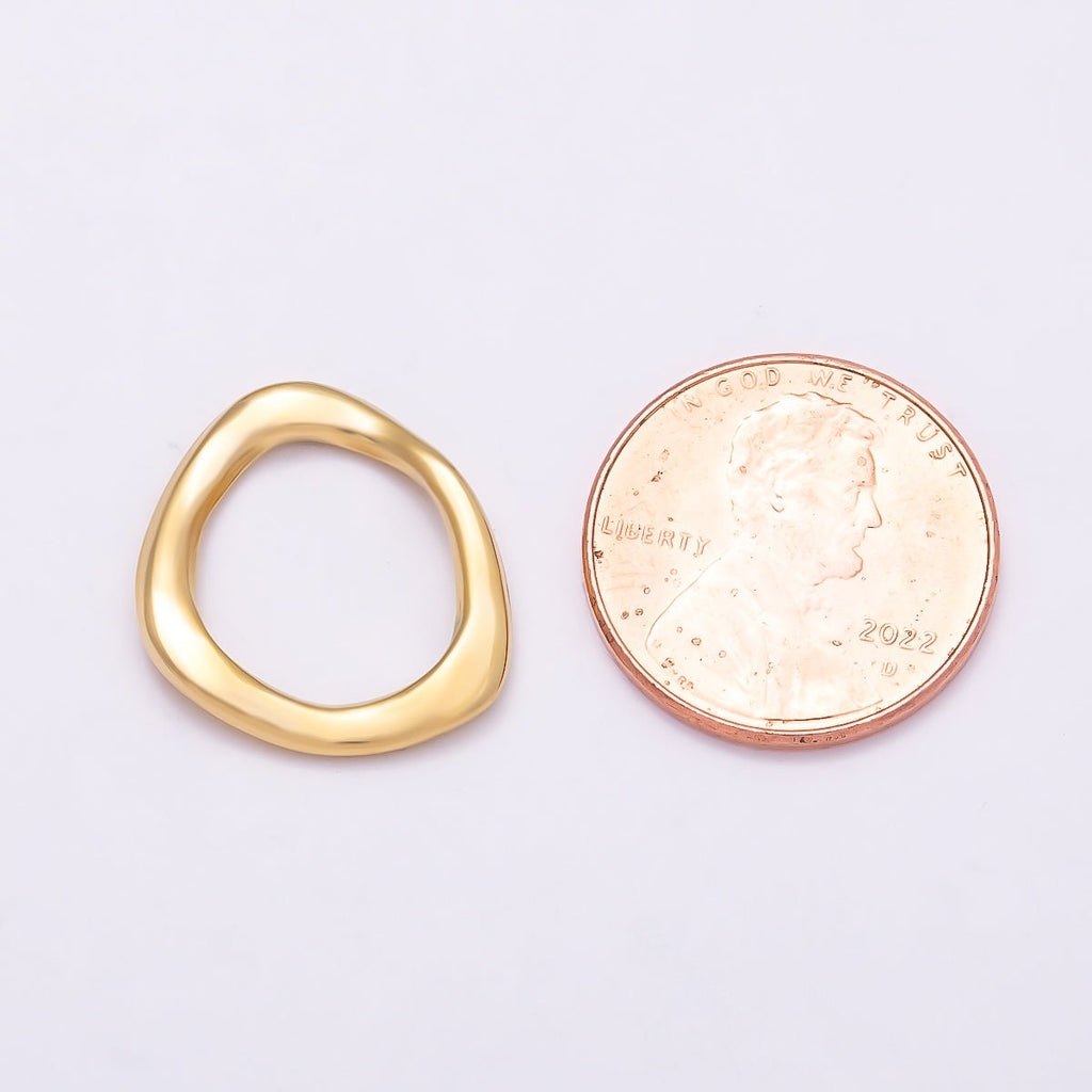 Stainless Steel 18mm Geometric Abstract Link Finding | Findings-00173